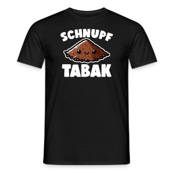 Schnupftabak Priis Schnupftabak Dose - Männer T-Shirt - Schwarz - Vorne - AI Model Male 178 light (178cm)