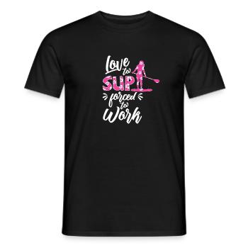 Cadeau de stand up paddle Standup paddler iSUP - T-shirt homme - noir - Devant - AI Model Male 178 light (178cm)
