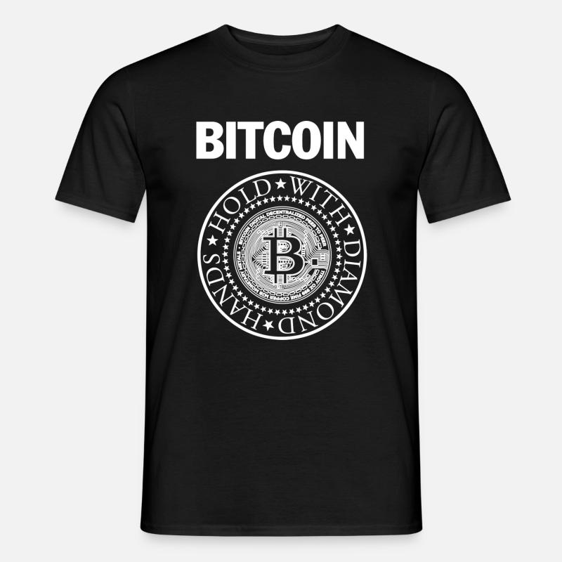 White Bitcoin "Blitzkrieg" - Men’s T-shirt - black