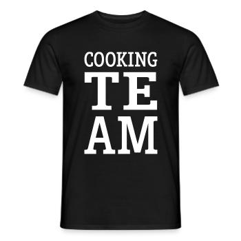 Cooking Team - Men's T-Shirt - black - Front - AI Model Male 178 light (178cm)
