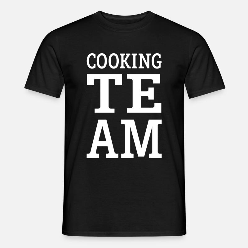 Kochen Team - Männer T-Shirt - Schwarz