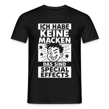 J’ai des effets spéciaux dans ma tête - T-shirt homme - noir - Devant - AI Model Male 178 light (178cm)