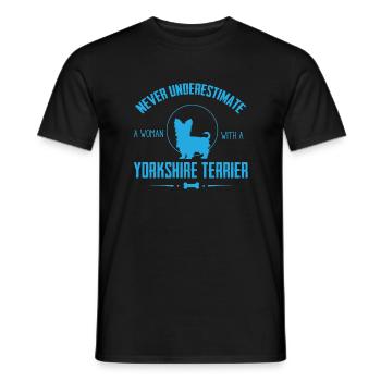 Yorkshire Terrier Shirt NU - Men's T-Shirt - black - Front - AI Model Male 178 light (178cm)