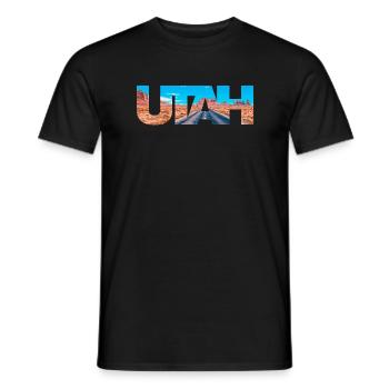 Utah - Männer T-Shirt - Schwarz - Vorne - AI Model Male 178 light (178cm)