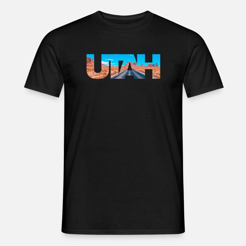 Utah - Männer T-Shirt - Schwarz