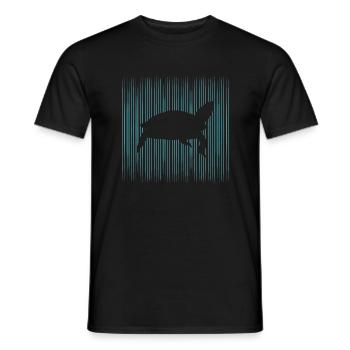 Crapaud avec tortue - T-shirt homme - noir - Devant - AI Model Male 178 light (178cm)