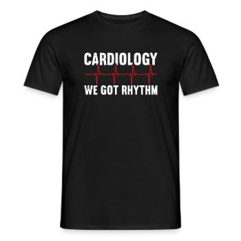 Kardiologe Kardiologie Kardiologie Krankenschwester EKG Medizin - Männer T-Shirt - Schwarz - Vorne - AI Model Male 178 light (178cm)