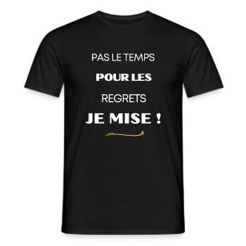 Je mise ! - T-shirt homme - noir - Devant - AI Model Male 178 light (178cm)