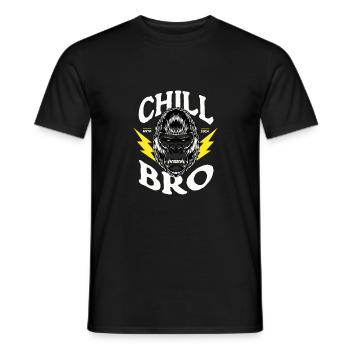 Gorilla Monkey Chill Bro - Cool Gorilla - T-shirt homme - noir - Devant - AI Model Male 178 light (178cm)