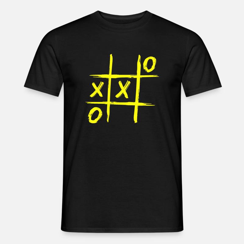 Tic-Tac-Toe - Männer T-Shirt - Schwarz