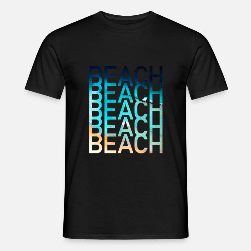Beach Sommer - Männer T-Shirt - Schwarz