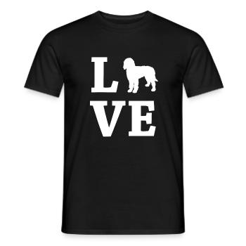 AMOUR Labradoodle - T-shirt homme - noir - Devant - AI Model Male 178 light (178cm)