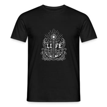 Style de vie Anchor Sailor - T-shirt homme - noir - Devant - AI Model Male 178 light (178cm)