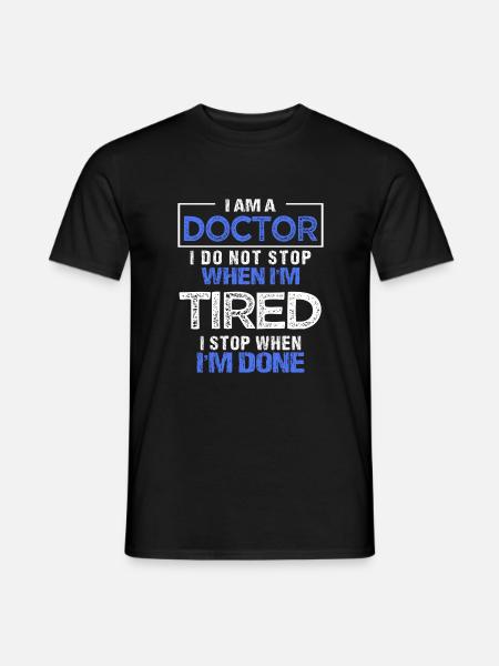 médecin cadeau médecin étudiant les médecins en médecine - T-shirt homme - noir