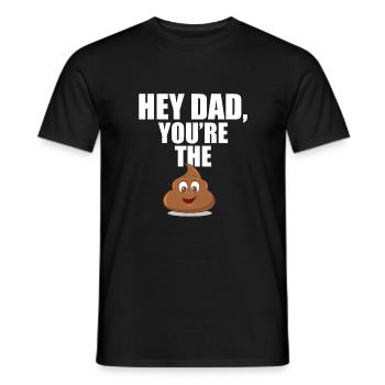 Papa cadeau fête des pères - T-shirt homme - noir - Devant - AI Model Male 178 light (178cm)