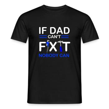 Father's Day gift father paternity - Men's T-Shirt - black - Front - AI Model Male 178 light (178cm)