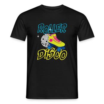 J'aime le cadeau de fête de la musique Disco des années 80 - T-shirt homme - noir - Devant - AI Model Male 178 light (178cm)