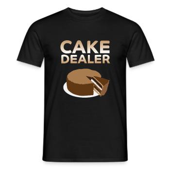 Cake Dealer - Männer T-Shirt - Schwarz - Vorne - AI Model Male 178 light (178cm)