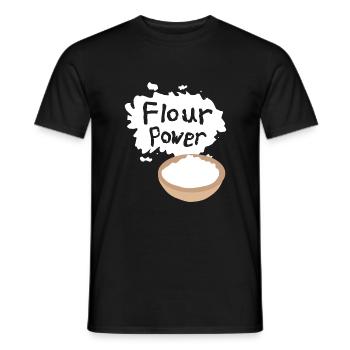 Flour Power - Männer T-Shirt - Schwarz - Vorne - AI Model Male 178 light (178cm)