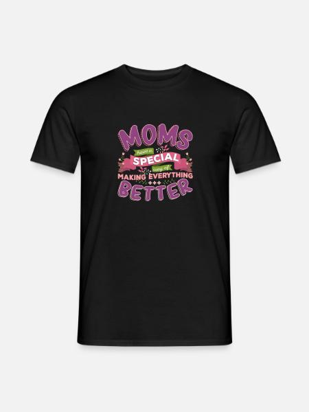 Mom Mother Mother's Day saying gift - Men's T-Shirt - black