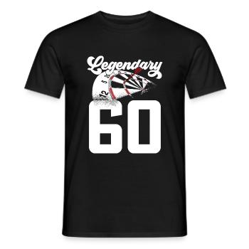 LEGENDARY 60 ANS FLÉCHETTES LÉGENDE 1961 - T-shirt homme - noir - Devant - AI Model Male 178 light (178cm)