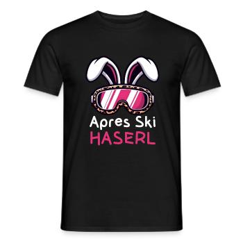 Apres Ski Haserl, Party für Ski Hasen - Männer T-Shirt - Schwarz - Vorne - AI Model Male 178 light (178cm)