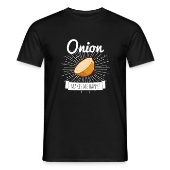 Oignon - T-shirt homme - noir - Devant - AI Model Male 178 light (178cm)
