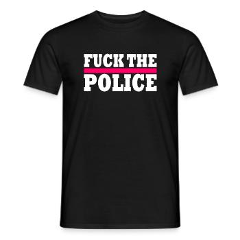 stop brutality - Männer T-Shirt - Schwarz - Vorne - AI Model Male 178 light (178cm)