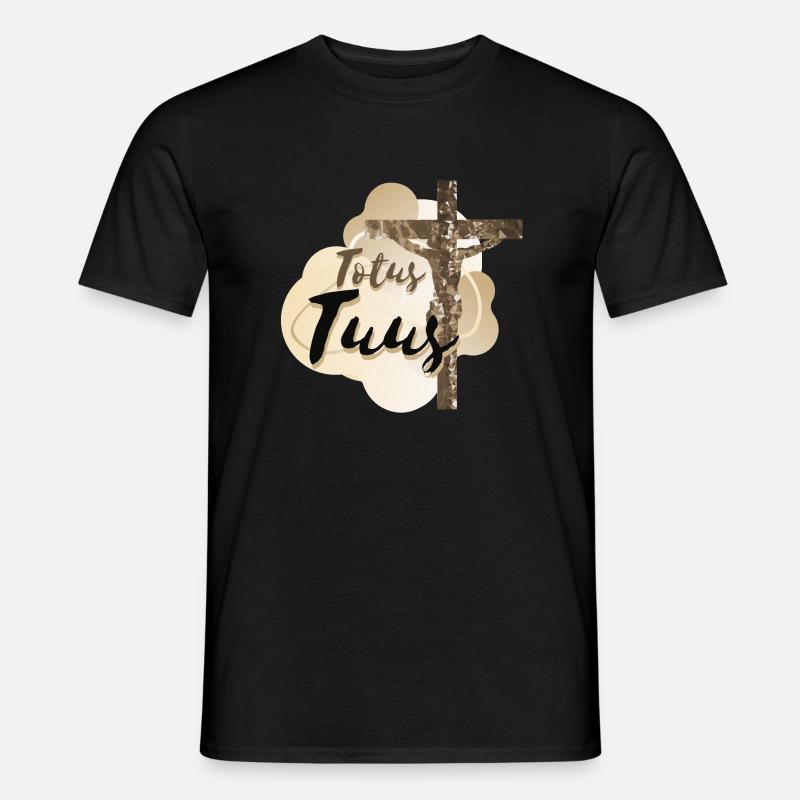 Totus Tuus - Männer T-Shirt - Schwarz