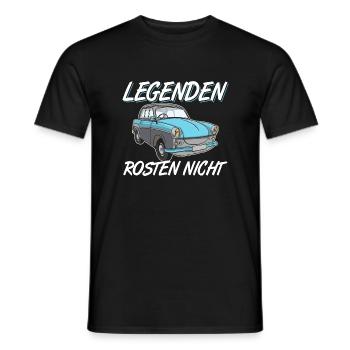 Trabi Trabbi  Pappe DDR Fahrzeug Sprüche - Männer T-Shirt - Schwarz - Vorne - AI Model Male 178 light (178cm)