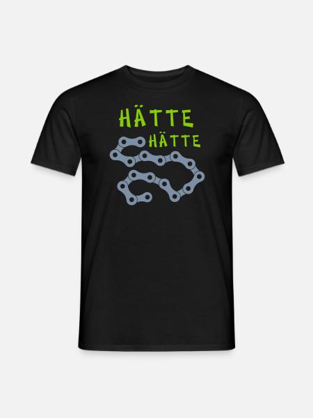 Hätte Hätte Fahrradkette - Männer T-Shirt - Schwarz