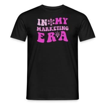 In My Marketing Era - Men's T-Shirt - black - Front - AI Model Male 178 light (178cm)