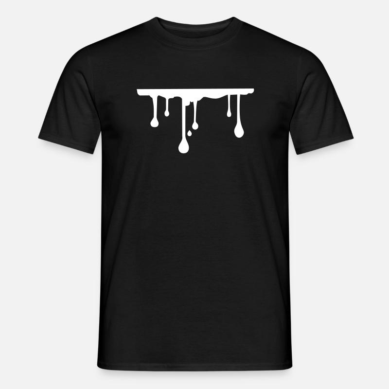 Farbe Tropfen - Männer T-Shirt - Schwarz
