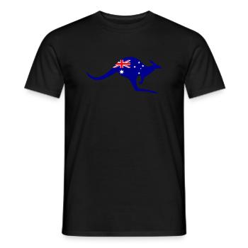 Australia - Männer T-Shirt - Schwarz - Vorne - AI Model Male 178 light (178cm)