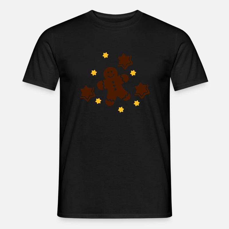 Lebkuchen Gingerbread man - Men’s T-shirt - black