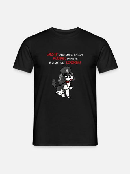 Nicht alle Engel haben Flügel - Männer T-Shirt - Schwarz