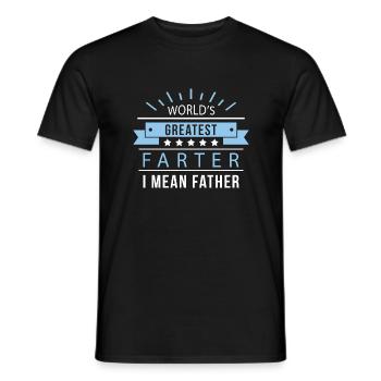 Le plus grand farter du monde, je veux dire Père - T-shirt homme - noir - Devant - AI Model Male 178 light (178cm)