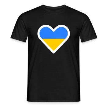 Ukraine - Männer T-Shirt - Schwarz - Vorne - AI Model Male 178 light (178cm)