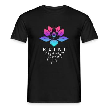 Reiki Meister Energie Therapie Meditation - Männer T-Shirt - Schwarz - Vorne - AI Model Male 178 light (178cm)