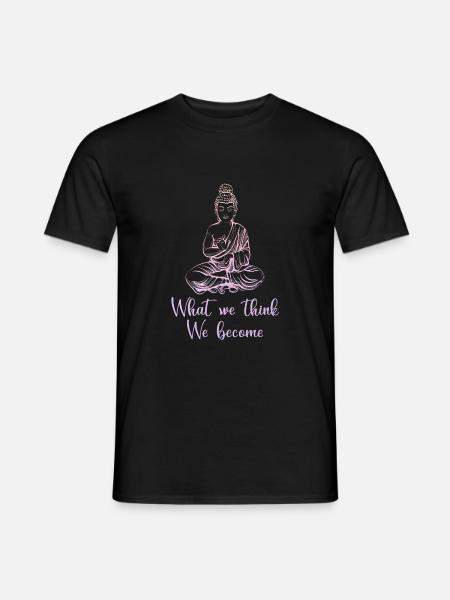 Bunter Buddha Inspirierendes Buddhismus - Männer T-Shirt - Schwarz