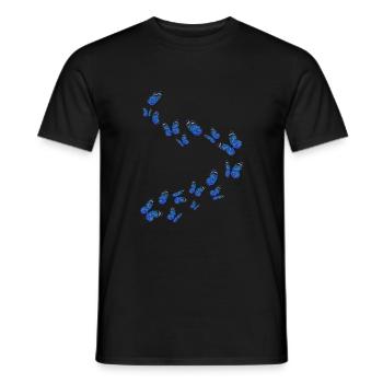 Girl Beautiful Butterfly - Men's T-Shirt - black - Front - AI Model Male 178 light (178cm)
