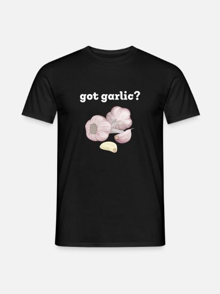 Funny cooking garlic cloves onions - Men's T-Shirt - black