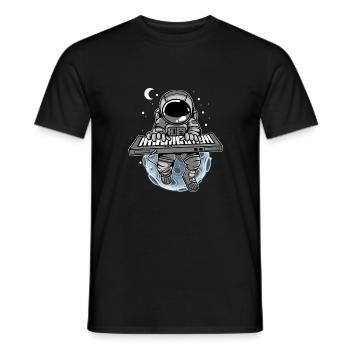 Pianiste Astronaute Instrument de musique Cosmonaut - T-shirt homme - noir - Devant - AI Model Male 178 light (178cm)