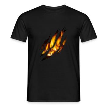 Meat and BBQ lovers grill - Men's T-Shirt - black - Front - AI Model Male 178 light (178cm)