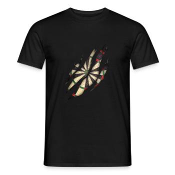 Jeu de fléchettes Hobby Fléchettes - T-shirt homme - noir - Devant - AI Model Male 178 light (178cm)
