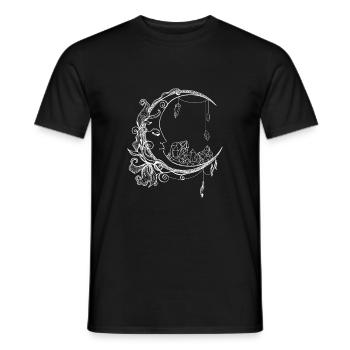 Gothic Wicca Lune - T-shirt homme - noir - Devant - AI Model Male 178 light (178cm)