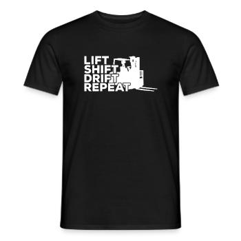 Forklift Driver Forklift Operator Forklifts - Men's T-Shirt - black - Front - AI Model Male 178 light (178cm)