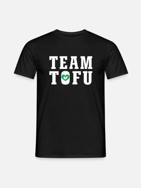Vegan Veganer Vegan Team Tofu Geschenkidee - Männer T-Shirt - Schwarz