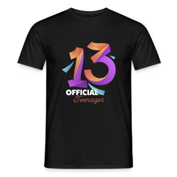 13th Birthday Girl Gift - Men's T-Shirt - black - Front - AI Model Male 178 light (178cm)