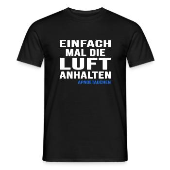 apnoetaucher apnoe tauchen oxygen - Männer T-Shirt - Schwarz - Vorne - AI Model Male 178 light (178cm)